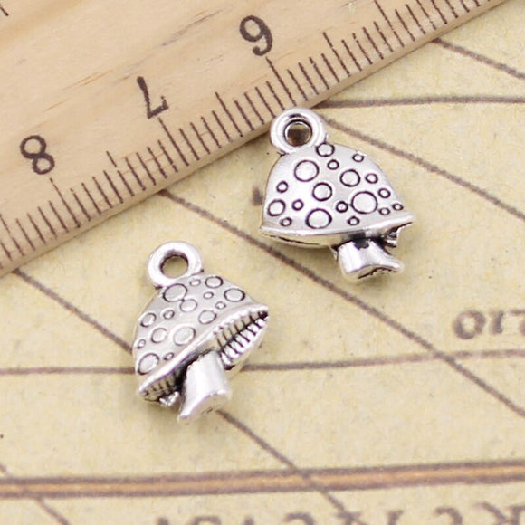20pcs Charms mushroom 16x12mm Tibetan Silver Color Pendants Antique Jewelry Making DIY Handmade Craft EF4637