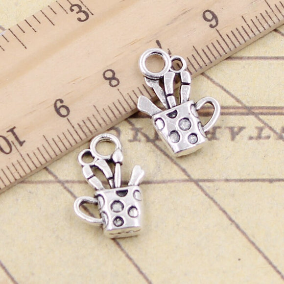 20pcs Charms pen holder containe 19x11mm Tibetan Silver Color Pendants Antique Jewelry Making DIY Handmade Craft