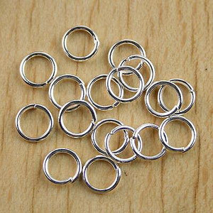 200Pcs 6.9mm Silver tone Findings OPEN jump rings h0707