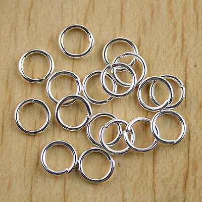200Pcs 6.9mm Silver tone Findings OPEN jump rings h0707