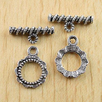 6sets fine tibet style toggle clasp findings h0627