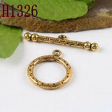 3-colors to Pick round simple style dots toggle clasp  connector jewery making