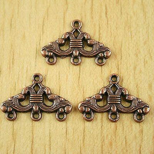 20pcs copper tone technics link connectors H1914