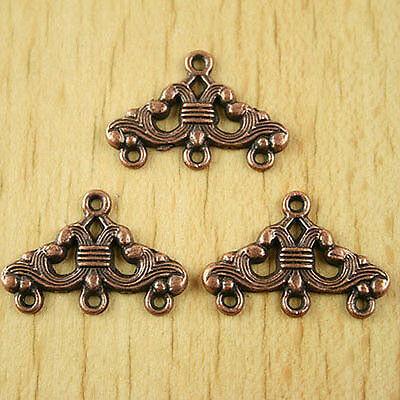 20pcs copper tone technics link connectors H1914