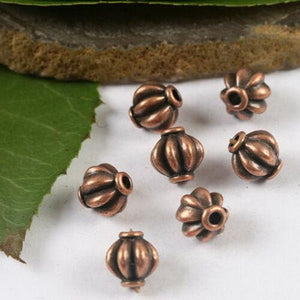 60pcs copper-tone lantern spacer beads H2104