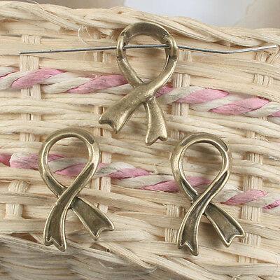 8pcs antiqued brass two holes riband pendant G906