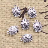 25pcs Charms Star Owl 12x9mm Antique Silver Color Pendants DIY Crafts Making Findings Handmade Tibetan Jewelry