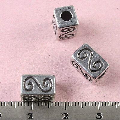 14pcs Tibetan silver cuboid  beads h1671
