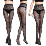 Sexy Jacquard/fishing Mesh Hollow Slim Pantyhose Socks Stockings open-crotched