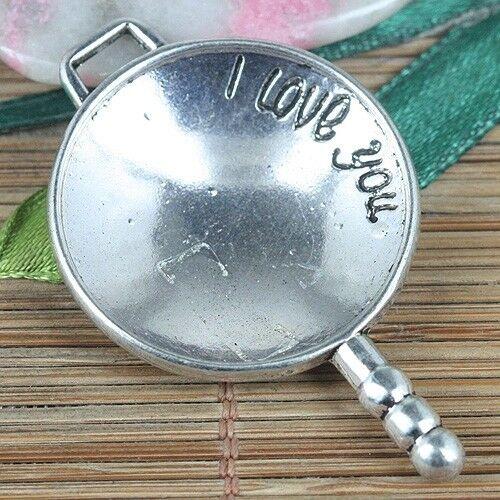 3pcs tibetan silver color Love pattern charms pendant EF0291