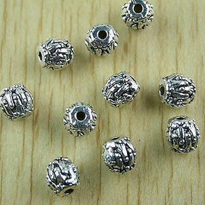 16pcs Tibetan silver oval spacer beads h1517
