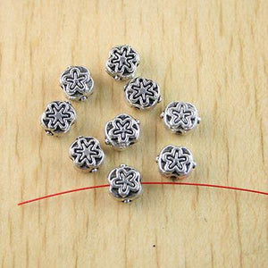 30pcs Tibetan silver flower spacer beads h1132