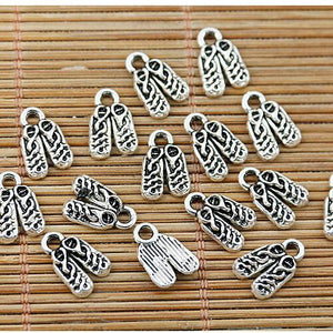 30pcs Tibetan silver nice shoe charms EF1818