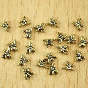 80pcs dark gold-tone dragonfly spacer beads h2270