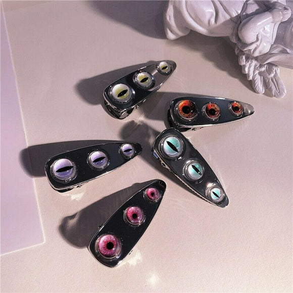 Fashion Jewelry hairpin Glass eyes Punk HairClip Funny metal HairPin