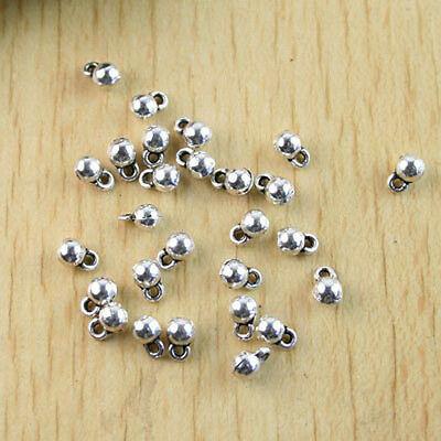 50pcs Tibetan Silver Round drop charms H1160
