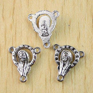 20pcs Nickel tone Icon Charms Findings h0990