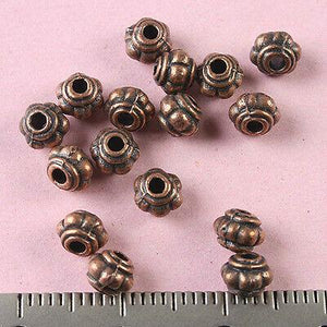 100pcs copper-tone pumpkin spacer beads h1800