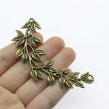 2pcs 87x38mm Pendant Branch Branch Leaf Charm Pendants For Jewelry Making Antique Silver Color Big Branch Charm
