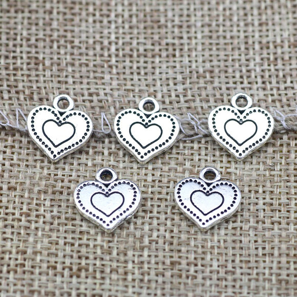 30 Pieces 12x13mm Antique Silver Color Infinity Love Charms Necklace For DIY Jewelry Making