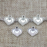 30 Pieces 12x13mm Antique Silver Color Infinity Love Charms Necklace For DIY Jewelry Making