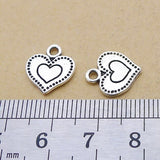 30 Pieces 12x13mm Antique Silver Color Infinity Love Charms Necklace For DIY Jewelry Making
