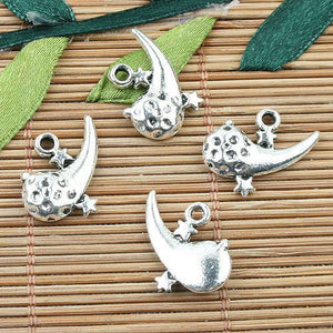 Alloy metal Tibetan Silver color pattern design charms 14pcs EF0007