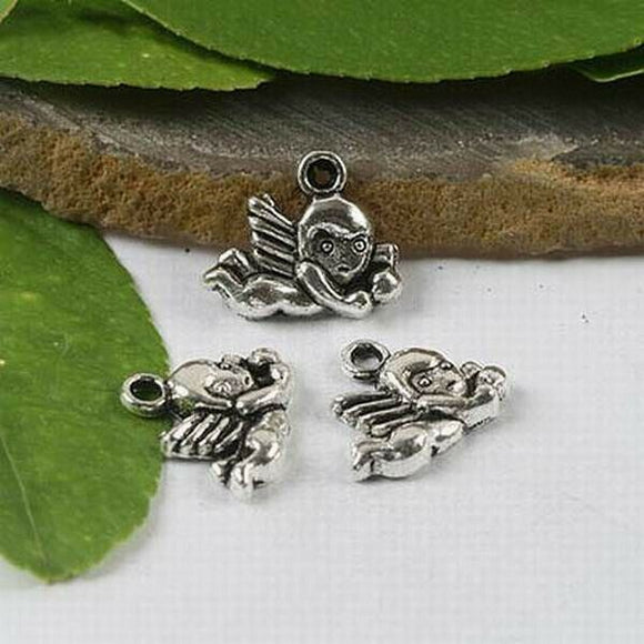 10Pcs Tibetan silver Cherub charms h0574