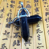 Natural Gemstone Hexagonal Point Reiki Chakra Healing Pendant For Necklace