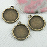 3colors multi-styles  round cabochon settings in 16mm/25mm/30mm/35mm