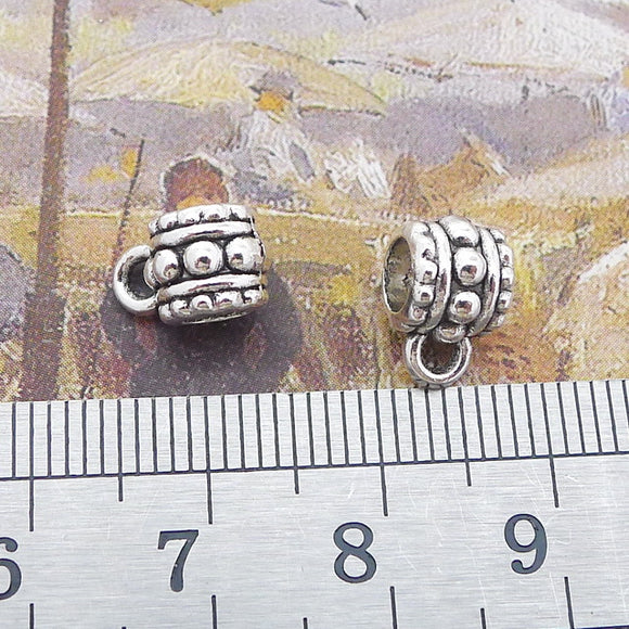30Pieces/lot  6x10mm Antique Silver Color Drum Charms  Musical Instruments Jewelry Handcraft Making