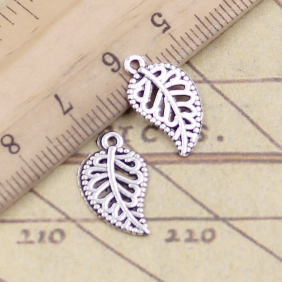 30pcs Charms 18x10mm Tibetan Bronze Silver Color Pendants Antique Jewelry Making DIY Handmade Craft Pendant