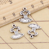 30pcs Charms Ballet Skirt Dance Cloth 15x13mm Tibetan Silver Color Pendants Antique Jewelry Making DIY Handmade Craft