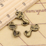 30pcs Charms Cat Fox 17x9mm Tibetan Bronze Silver Color Pendants Antique Jewelry EF3627