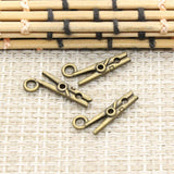 30pcs Charms Clothespin 18x8mm Tibetan Silver Color Pendants Antique Jewelry Making DIY Handmade Craft