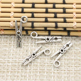 30pcs Charms Clothespin 18x8mm Tibetan Silver Color Pendants Antique Jewelry Making DIY Handmade Craft
