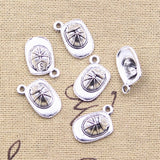 30pcs Charms Helmet Hat Cap 17x11x6mm Antique Silver Color Pendants DIY Crafts Making Findings Handmade Tibetan Jewelry
