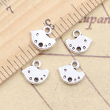 30pcs Charms Little Lovely Bird 9x10mm Tibetan Silver Color Pendants Antique Jewelry Making DIY Handmade Craft