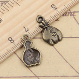 30pcs Charms Money Bag 20x17mm Tibetan Bronze Silver Color Pendants Antique Jewelry Making DIY Handmade Craft