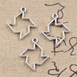 30pcs Charms Windmill Pinwheel Winnower 23x19mm Antique Silver Color Pendants DIY Craft Making Findings Handmade Tibetan Jewelry