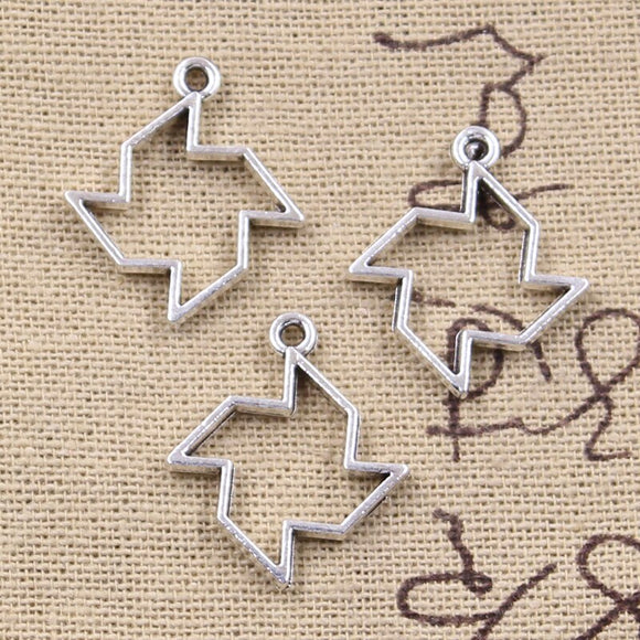 30pcs Charms Windmill Pinwheel Winnower 23x19mm Antique Silver Color Pendants DIY Craft Making Findings Handmade Tibetan Jewelry