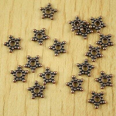 80pcs copper-tone studded spacer beads h2236