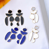 Fashion Jewelry Stud Earring irregular geometric Oil Drip Earring