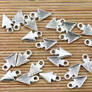 60pcs tibetan silver color head of arrow design charms EF1465