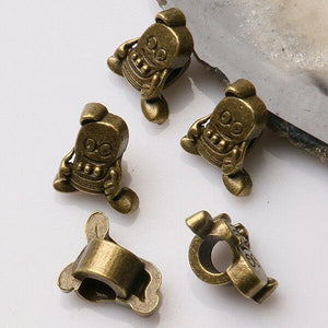 8pcs antiqued bronze color cartoon character design loose  bead  EF3395