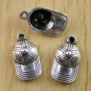 14pcs Tibetan Silver Sports Hat Findings  H0500