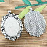 Pick 3-colors Multi-styles  oval shaped cabochon setting in 35x25mm  DIY making