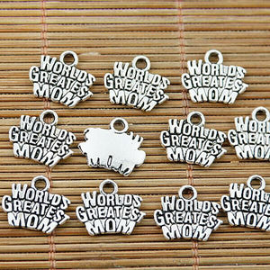 10pcs Tibetan silver world greatest mon charms EF1828