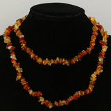 Elegant Red Agate Gemstone Chip Loose Beads  one strand 35" long