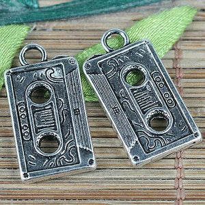 10pcs tibetan silver color tape design charms EF0305